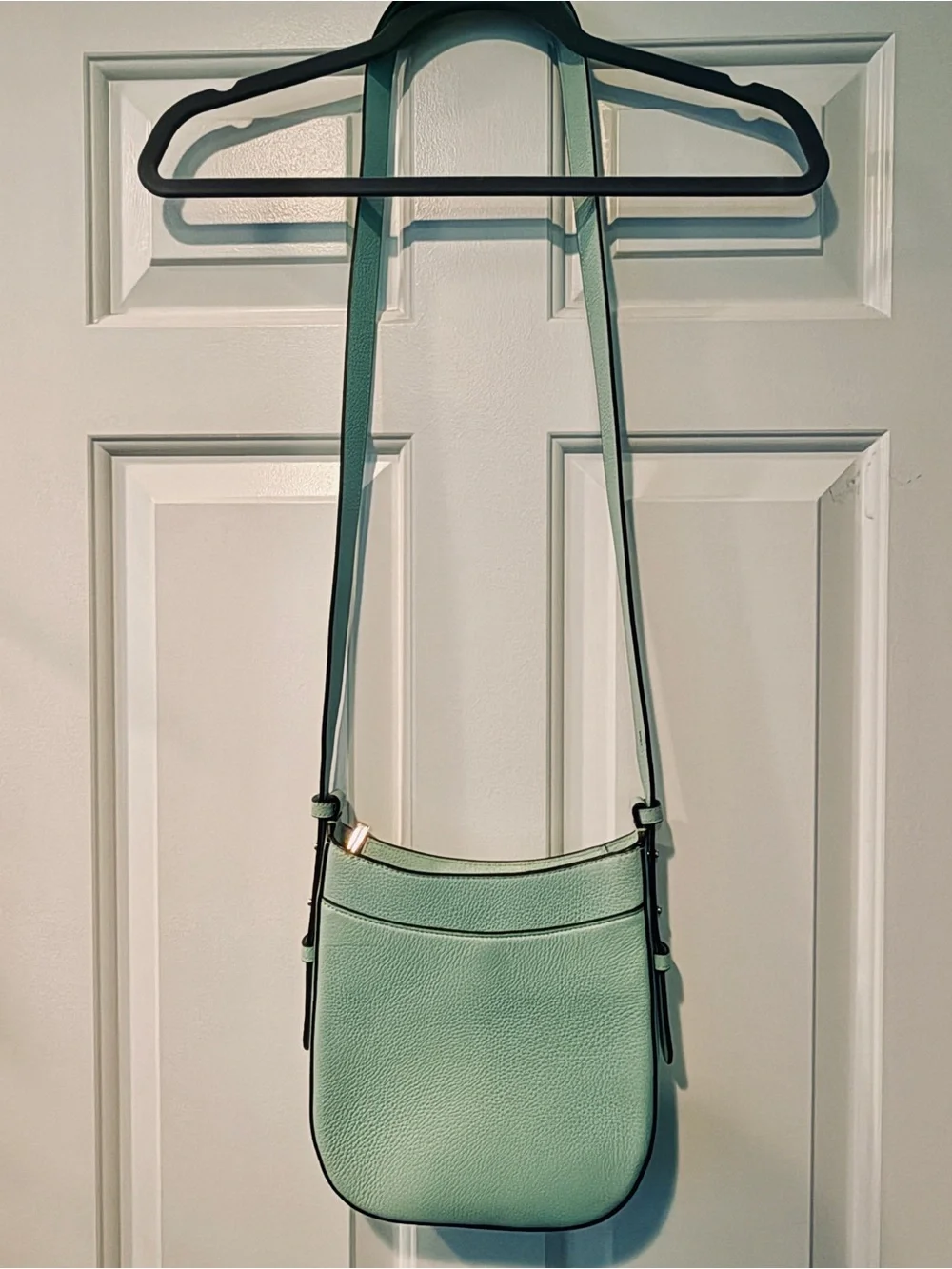 Kate Spade Light Green Pebbled Leather Crossbody